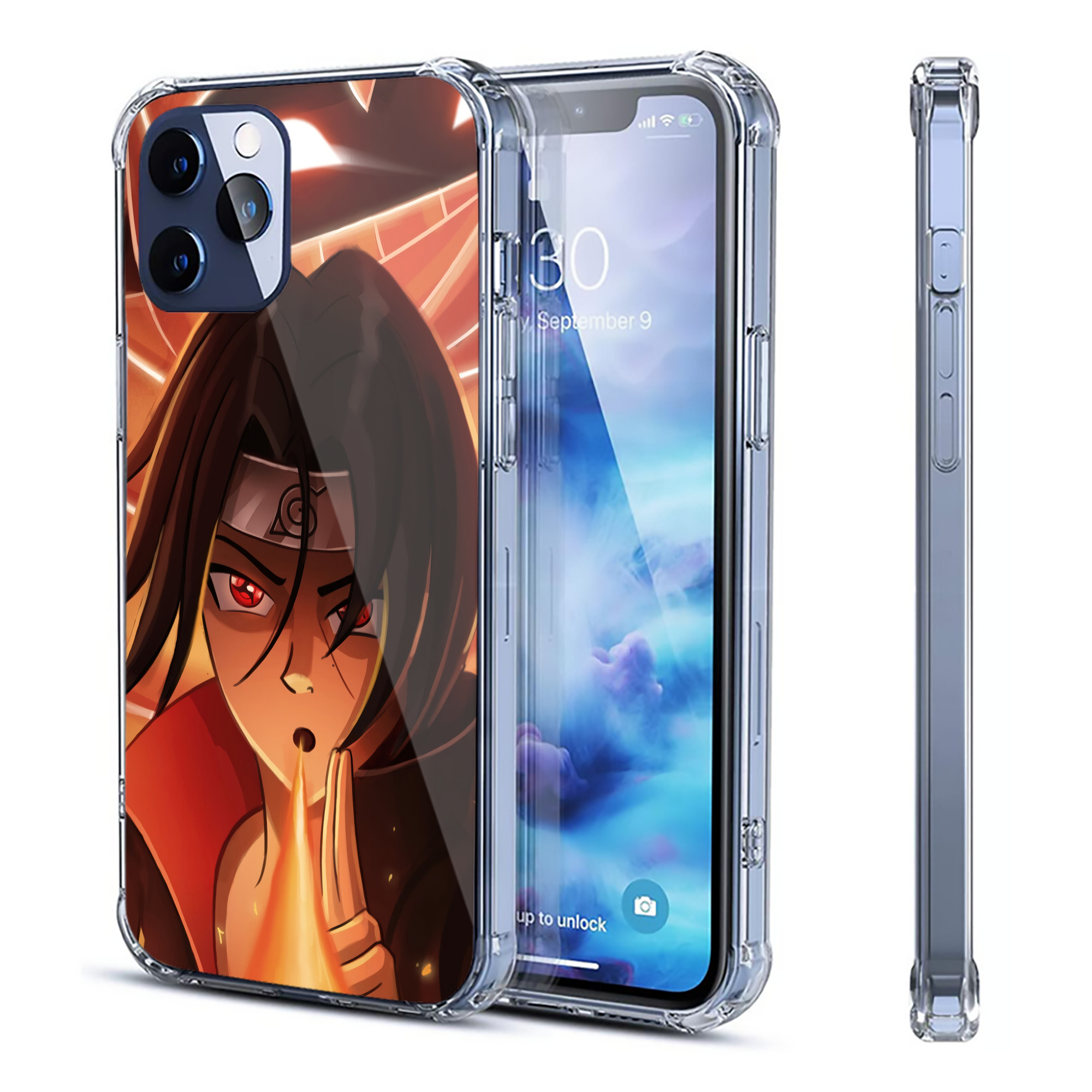 （画像用） NARUTO -ナルト- NARUTO -ナルト- 疾風伝 【iPhone 12シリーズ対応】透明スマホケース（クリアソフトケース）